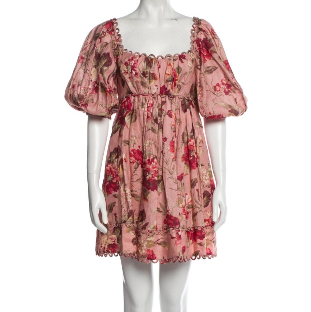 Zimmermann Pink Floral Dress